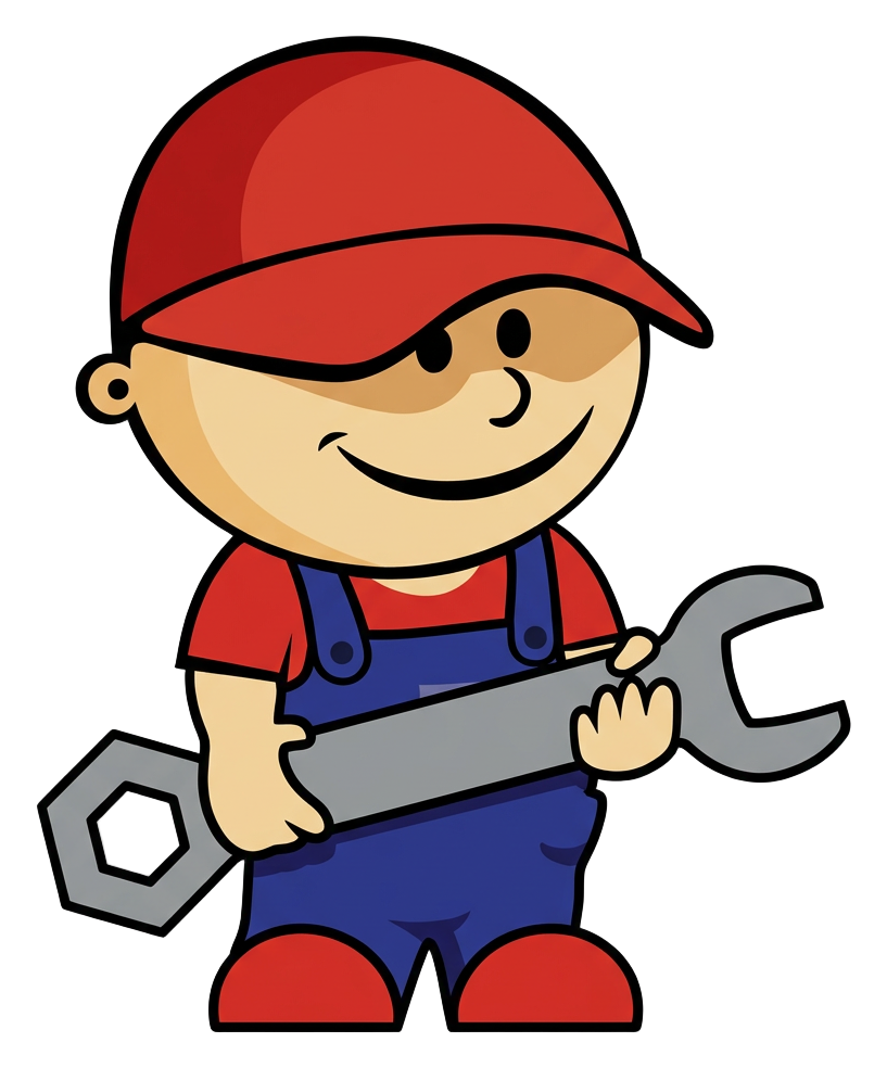 Mascote Keites Repara com uma chave